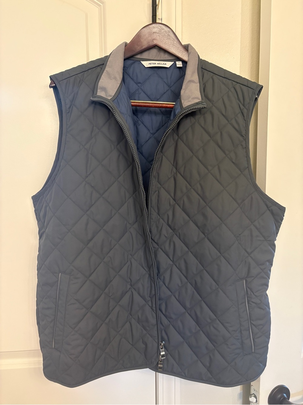 Peter Millar Quilted Navy Sleeveless Vest